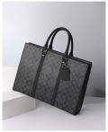 Men's Business Briefcase, Large Capacity Fashion Laptop Bag, A4 Document Bag, Office Portfolio Bag
