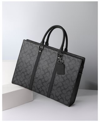 Men's Business Briefcase, Large Capacity Fashion Laptop Bag, A4 Document Bag, Office Portfolio Bag