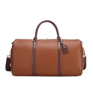 Large Capacity Handheld Travel Duffel Bag, Soft Solid Color Gym Bag with Wet and Dry Separation Design
