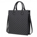 New Fashion OL Business Briefcase, Vertical Zipper Hand & Crossbody Bag for Men & Women, Fits A4 Documents
