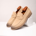 Men's Summer Tassel Casual Leather Shoes, Slip-On British Style Matte Business Loafers